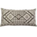 Indis Heritage Grey Tile Embroidery Pillow Cover C1121